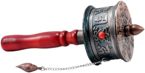 Tibetan Om Mani Padme Hum Hand Held Prayer Wheel