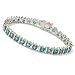 Sterling Silver / 18K Vermeil or Platinum 7.25 or 8 Blue Topaz Bracelet