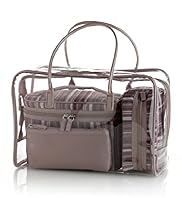 4 Piece Striped Cosmetic Bag Set