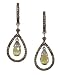 18KW Yellow Sapphire & Diamond Earrings w/ title=