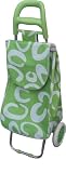 from KD & JAY (Green Pattern) Folding Wheeled Shopping Trolley Lightweight Festival