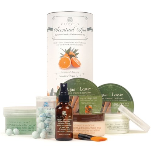 CUCCIO NATURALE Tuscan Citrus Herb Scentual Spa Signature Service Enhancement Kit