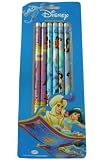 Disney Aladdin and Jasmine Set of 6 Pencils