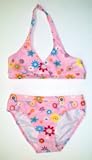 Girls Lt Pink/Flowers Two-Piece Bikini Swimsuit by In Gear. Sizes 4/5 to 14/16.