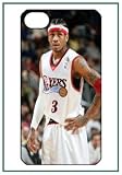 Allen Iverson 76ers NBA Star Player NBA iPhone 4 iPhone4 Black Designer Hard Case Cover Protector Bumper