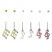 Xhilaration® Music Note, Treble Clef & Stud Earring Set