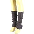 Winter Ski Boot Cover Ribbed Knit Buckle Belt Leg Arm Warmers Yoga Dancer Blue