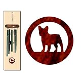French Bulldog Wind Chimes X-SMALL Forest Green