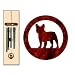 French Bulldog Wind Chimes X-SMALL Forest Green