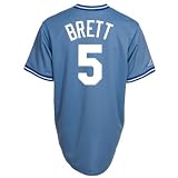 George Brett Kansas City Royals Majestic Light Blue Cooperstown Replica Jersey