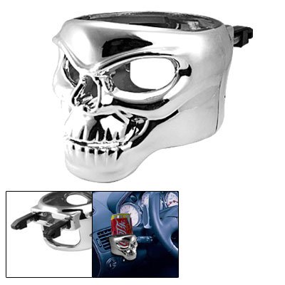 Skull Car Auto Vent Mount Cup Drink Can Bottle Holder