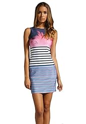 Sexy Polyester/Satin/Spandex Striped Print Bodycon Dress/Evening Dress/Homecoming Dress/Prom Dress/Party Dress/Wedding Dress/Midi Dress 