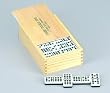 Jumbo D-9 Black/White, Color, Spinner In Wooden Box - Dominoes Double 9