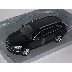 AUDI Q7 Q 7 SUV SCHWARZ BLACK SUV METALLMODELL 1/24 WELLY MODELLAUTO MODELL AUTO