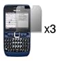 3 Pack of Premium Reusable LCD Screen Protectors for Nokia E63 [Accessory Export Packaging]