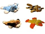 SMALL SET OF 4 - Plush Puppies Small Character Squeaker Mats