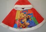 Disney Supersoft Micro Fiber Hooded Poncho / Jacket / Sweater Pooh and Friends Red
