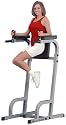 Body Solid Commercial Rated Vertical Knee Raise and Dip Station Power Tower GVKR60