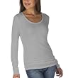 Mossimo&reg; Black:Long Sleeve Tissue Tee - Medium Gray