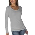 Mossimo&reg; Black:Long Sleeve Tissue Tee - Medium Gray