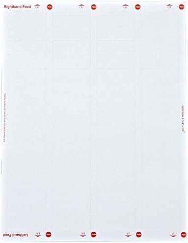 10 Boxes-White Large Return Address, FAB, Labels for Laser/Ink jet Printers, 1 3/4 inch x 2/3 inch, Permanent, 60 Per Sheet, 100 Sheets (60,000 Labels)