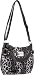 XOXO Jetsetter Faux Fur Cheetah Print Purse, [54696], Black/Grey