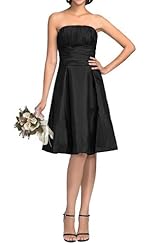 Taffeta Short Pleated 2015 Evening Dress/Bridesmaid Dress 