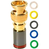 RG6 BNC Compression Connector RG6, BNC, quadshield