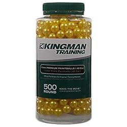 Kingman Training Premium 11mm Paintballs - 500 Rounds - Yellow