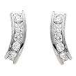 14K White Gold Diamond Earrings - 1.10 Ct.