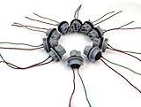 LED Light Bulb Car Truck Socket Xenon Plugs Connector Wedge Fit For T20/7440/7443/992A Gray 10pcs
