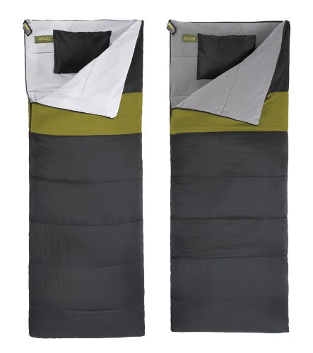 ADAC 70075 Sac de couchage couette 3 en 1 2 personnes 165 x 210 cm
