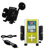 Toshiba Gigabeat F20 MEGF20 Flexible Auto Windshield Holder with Car Charger - Uses Gomadic TipExchange