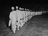 Choir Marching Onto Field For a Church of God Service Held at Griffith Stadium Photographic Poster Print by Tony Linck, 40x30