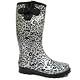 Womens Silver Leopard Ladies Wellies Festival Wellington Rain Boots