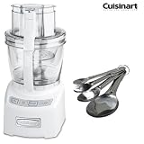 Cuisinart FP-12 Elite Collection White12-cup Food Processor With Heavyweight Stainless Steel Measuring Spoons Bundle