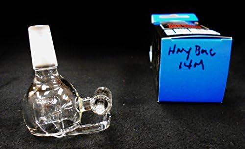 Honey Bucket Hinged W/ Boro Glass 14mm Male Extension Adapter Connector (HNYBUC14M)