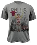 Kyle Korver Chicago Bulls Titanium Caged Player Soft Hand Pigment-Dyed Premium T-Shirt