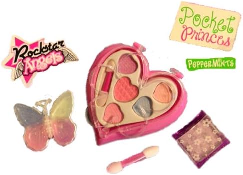 Peppermints Eyeshadow and Rockstar Angels Butterfly Lip Gloss and Eye Shadow Make-up Set