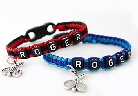 Roger Federer Bracelet, Cord Bracelet, Sports Bracelet Wristband, Tennis bracelet, Accessory, FedFan, Gift For Him Her, Under 20