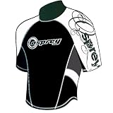 Mens OSX Osprey Wetsuit Rash Vest Black / White XL