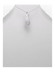 CZ Pendant Necklace In 92.5 Sterling Silver