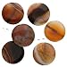 Red And Black Botswana Agate Flat Disc Beads 25mm (6)