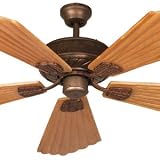 Cordova Ceiling Fans Statuary Bronze & Leather Finish 56 Ceiling Fan