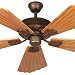 Cordova Ceiling Fans Statuary Bronze & Leather Finish 56 Ceiling Fan