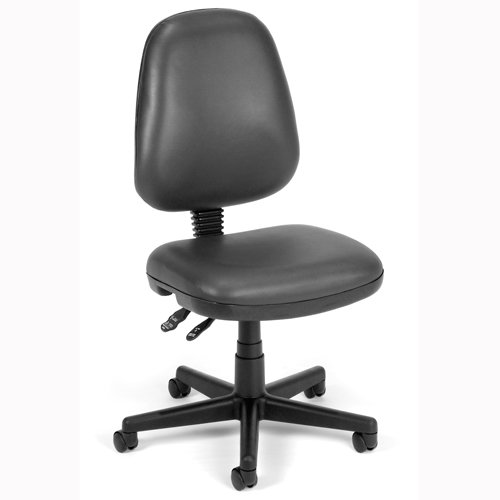 Ofm Seating Antimicrobial Vinyl Computer Swivel Desk Chair Charcoal Vinyl/Black Base On Sale
