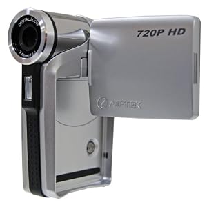 Aiptek HD-1 720P High Definition Camcorder with Built-in 1GB Storage (Silver)