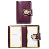 AUTHENTIC COACH 4X7 BERRY LEATHER SLIP JACKET 2009 PLANNING DIARY/ADDRESS BOOK 60304