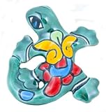 Mini Mexican Talavera Lizard - MC*