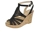 Reneeze AGREE-1 Women High Heel Platform Wedge Sandal - Black